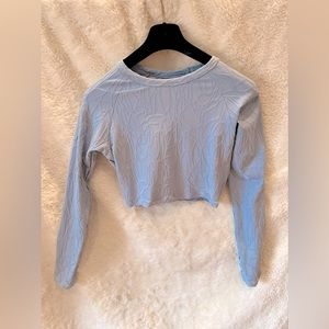 Twenty Montreal Blue Cropped Athletic Top Size L